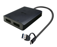 i-tec USB-A/USB-C Dual 4K/60 Hz DisplayPort Video Adapter - 1258626 - zdjęcie 1